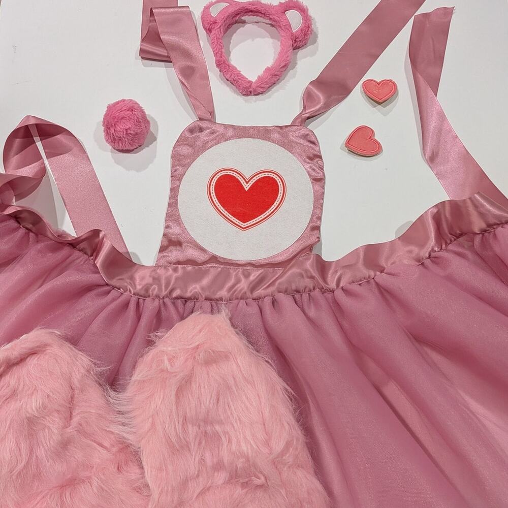 New 5 pc Jr teen child tutu adult apron care bear HANDMADE leg warmers headband